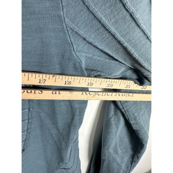 Fenini Womens Medium Top Blouse Lagenlook Button Up Long Sleeve Pockets Collared - Picture 5 of 10